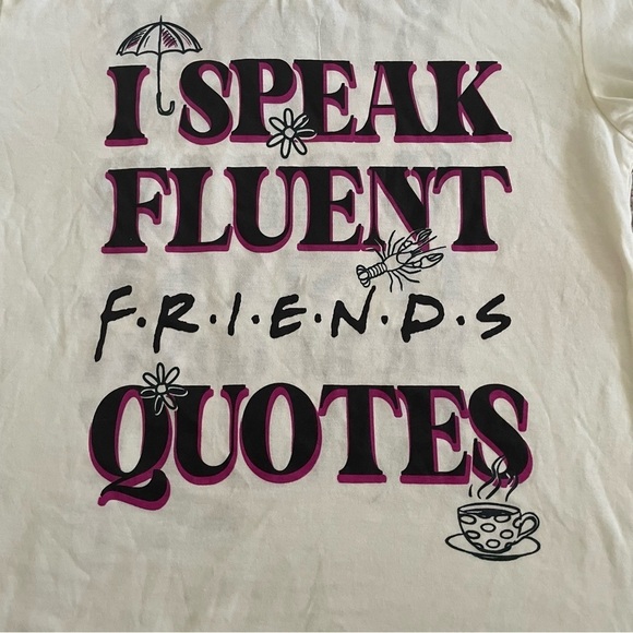 Friends The Television Series T-shirt I speak Fluent Friends M lobsters - Picture 3 of 9